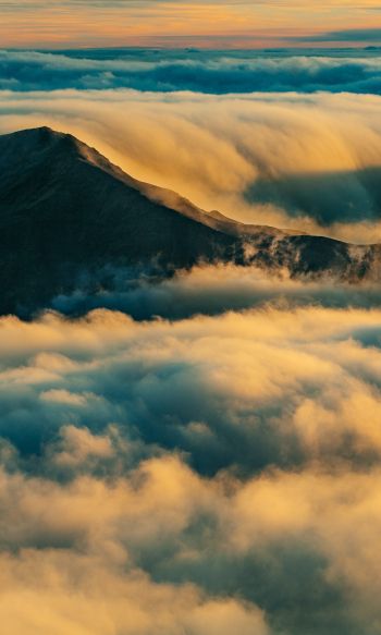 mountains, clouds Wallpaper 1200x2000