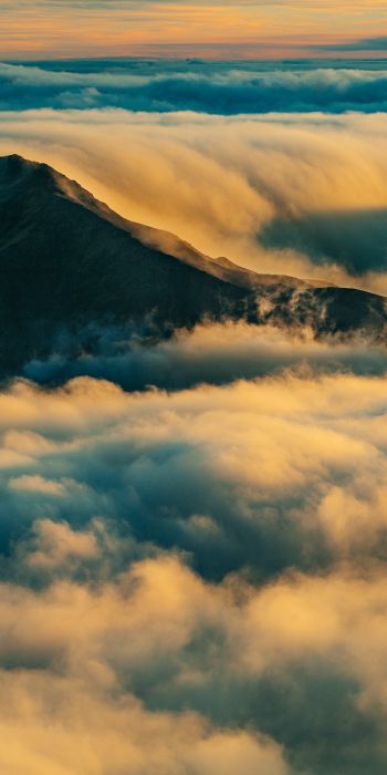 mountains, clouds Wallpaper 720x1440