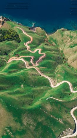 Durville Island, New Zealand Wallpaper 640x1136