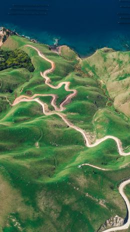 Durville Island, New Zealand Wallpaper 720x1280