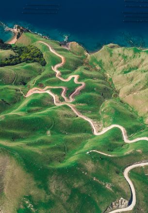 Durville Island, New Zealand Wallpaper 1640x2360