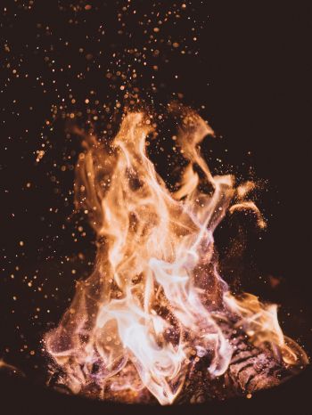 flame, bright, fire Wallpaper 1620x2160