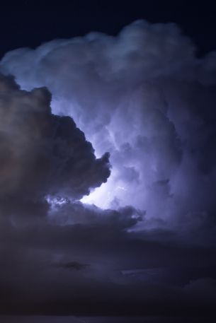 lightning, world, clouds Wallpaper 640x960