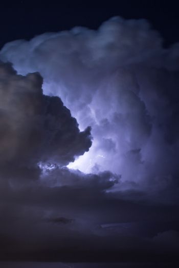lightning, world, clouds Wallpaper 640x960