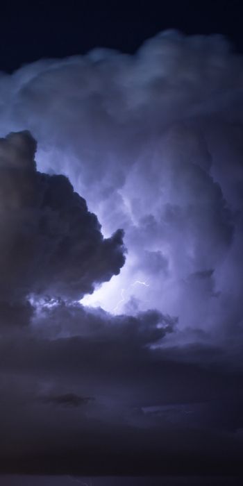lightning, world, clouds Wallpaper 720x1440