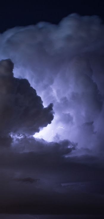 lightning, world, clouds Wallpaper 720x1520