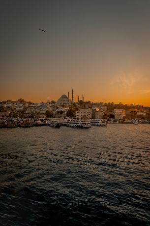 Istanbul, city, coast Wallpaper 4000x6000