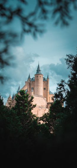 lock, Segovia, Spain Wallpaper 1080x2340