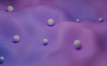 3D modeling, balls, purple Wallpaper 2560x1600