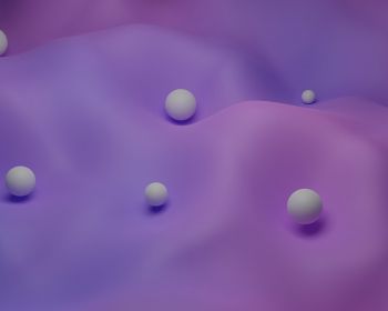 3D modeling, balls, purple Wallpaper 1280x1024
