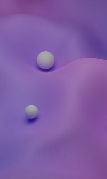 3D modeling, balls, purple Wallpaper 1200x2000
