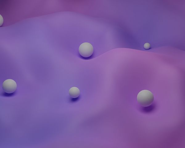 3D modeling, balls, purple Wallpaper 1280x1024