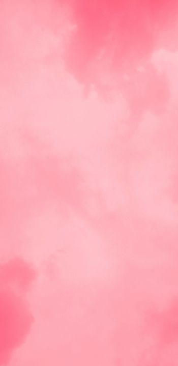 Обои 1440x2960 розовый, облака
