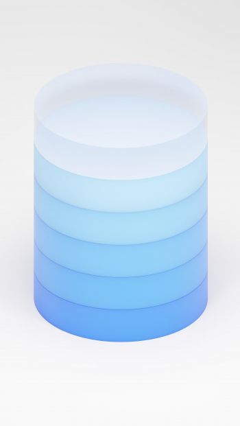 cylinder, blue Wallpaper 640x1136
