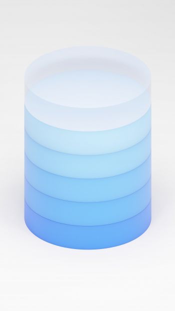cylinder, blue Wallpaper 720x1280