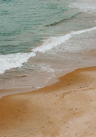 sea, sand, wave, breeze Wallpaper 1640x2360