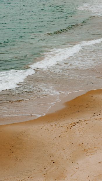 sea, sand, wave, breeze Wallpaper 640x1136