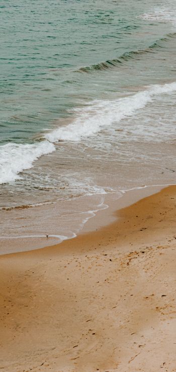 sea, sand, wave, breeze Wallpaper 720x1520
