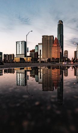 city, reflection, skyscraper Wallpaper 600x1024