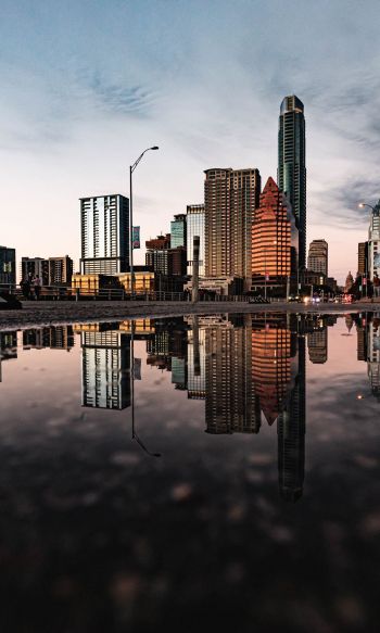 city, reflection, skyscraper Wallpaper 1200x2000