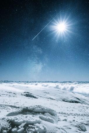 snow, sun, stars, winter Wallpaper 4160x6240