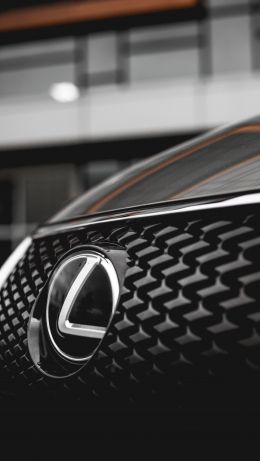 Обои 640x1136 Lexus, эмблема, решетка радиатора