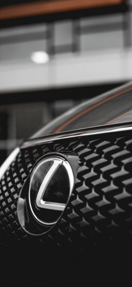 Обои 1080x2340 Lexus, эмблема, решетка радиатора