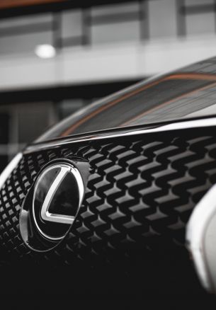 Lexus, emblem, radiator grill Wallpaper 1640x2360