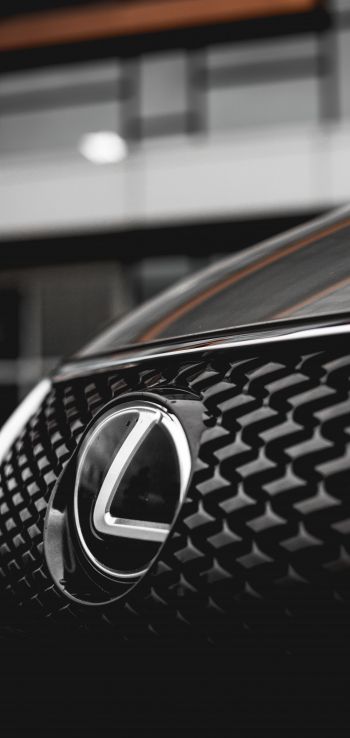 Lexus, emblem, radiator grill Wallpaper 1440x3040