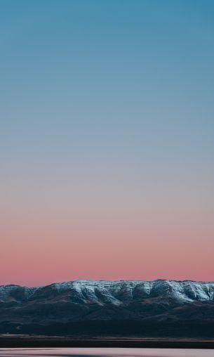 mountains, horizon, sunset Wallpaper 1200x2000