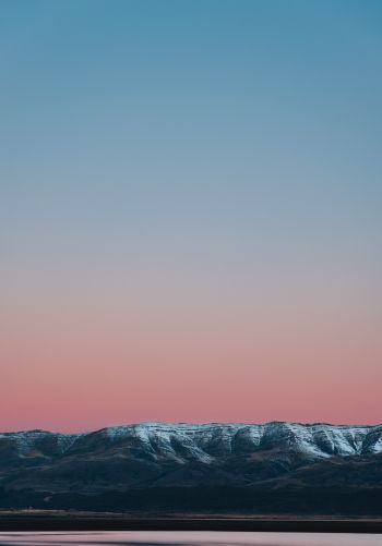 mountains, horizon, sunset Wallpaper 1668x2388