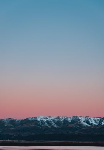mountains, horizon, sunset Wallpaper 1640x2360