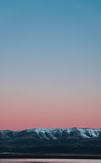 mountains, horizon, sunset Wallpaper 1200x1920