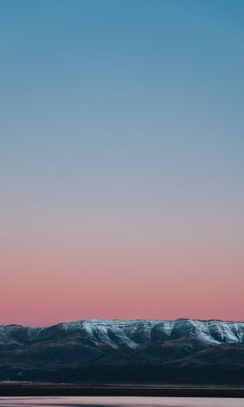 mountains, horizon, sunset Wallpaper 1200x2000