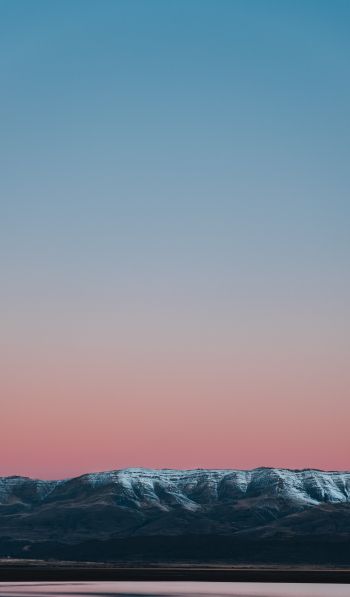 mountains, horizon, sunset Wallpaper 600x1024