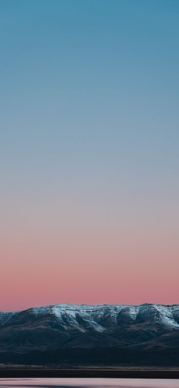 mountains, horizon, sunset Wallpaper 1125x2436