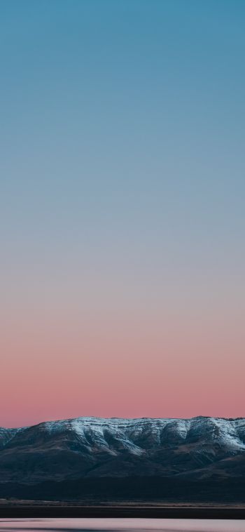 mountains, horizon, sunset Wallpaper 1080x2340