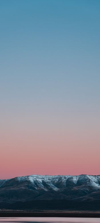 mountains, horizon, sunset Wallpaper 1440x3200