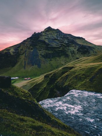 Обои 1620x2160 Исландия, горы