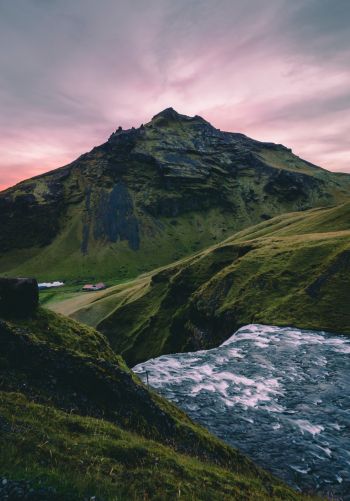 Обои 1668x2388 Исландия, горы