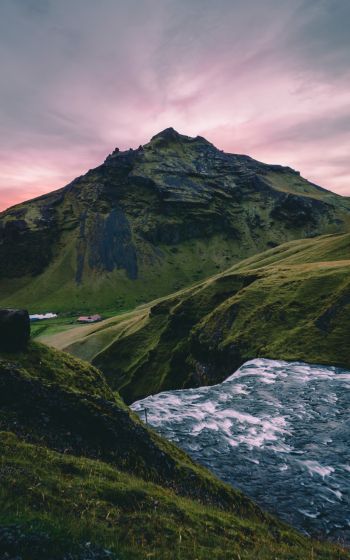 Обои 800x1280 Исландия, горы
