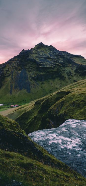 Обои 1125x2436 Исландия, горы