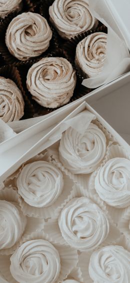 dessert, cream, sweetness Wallpaper 1080x2340