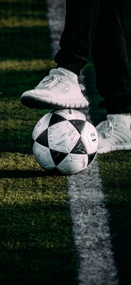 sport, sneakers, ball Wallpaper 1080x2340