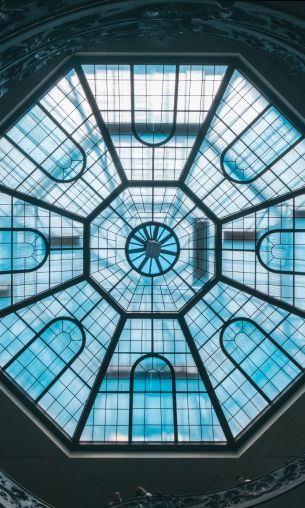 Vatican, glass, ceiling Wallpaper 1200x2000