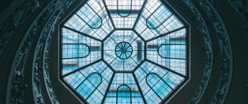 Vatican, glass, ceiling Wallpaper 2560x1080