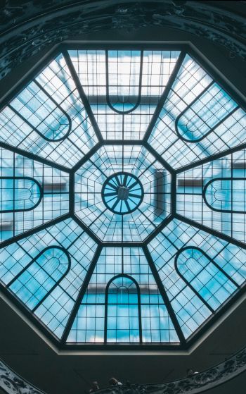 Vatican, glass, ceiling Wallpaper 1752x2800