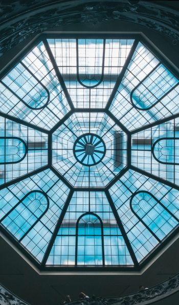 Vatican, glass, ceiling Wallpaper 600x1024