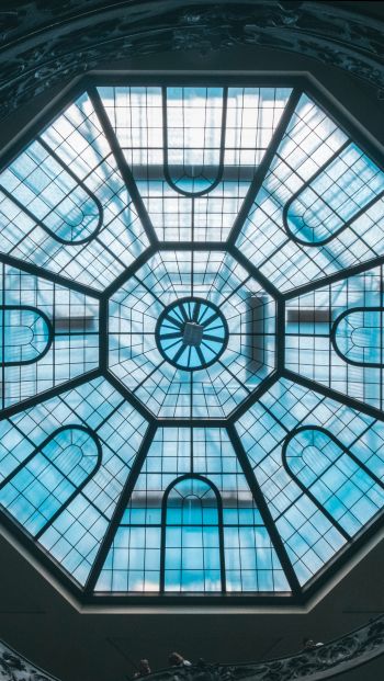 Vatican, glass, ceiling Wallpaper 640x1136
