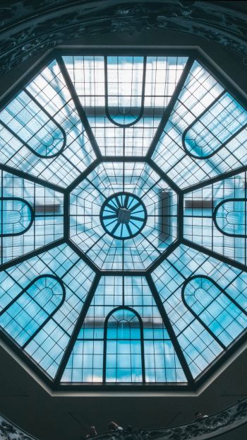 Vatican, glass, ceiling Wallpaper 720x1280